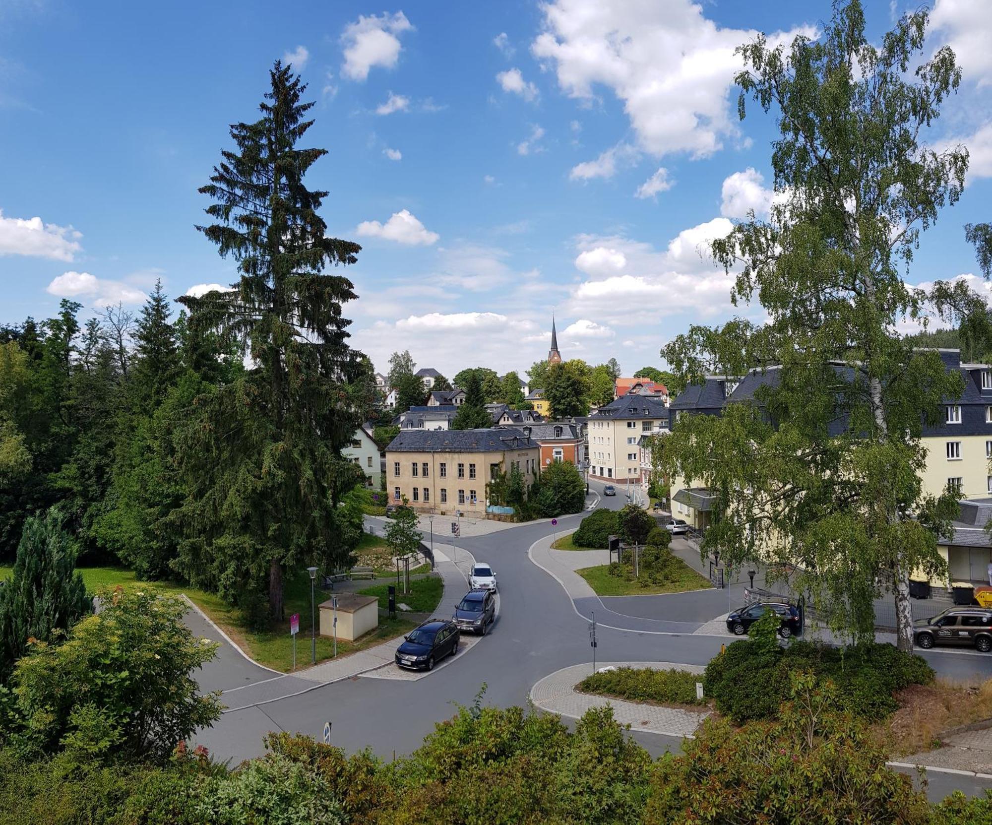 Villa Goldbrunnen Ferienwohnung 3 バート・エルスター エクステリア 写真